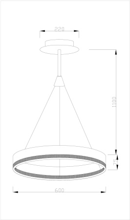 картинка Подвесной светильник светодиодный V1762-PL Crime LED*38W от магазина BTSvet