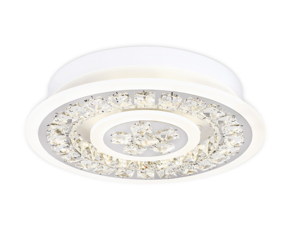 Потолочная люстра светодиодная с пультом регулировкой цветовой температуры и яркости с ночным режимом ACRYLICA FA153