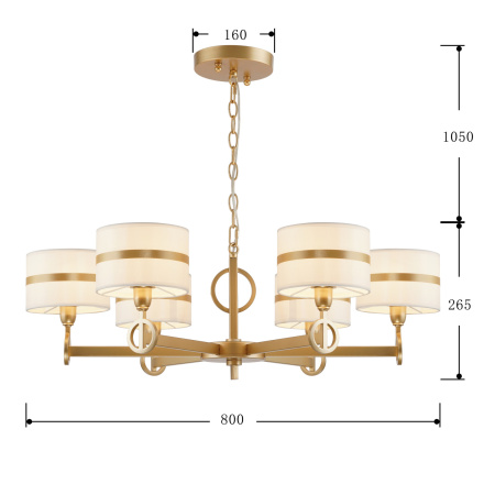 картинка Подвесная люстра Mateo 2634-6P от магазина BTSvet