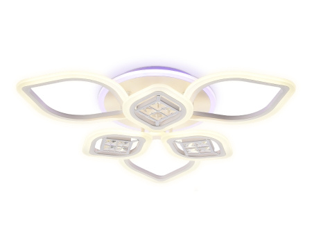 Потолочная люстра светодиодная с пультом регулировкой яркости и цветовой температуры ночным режимом Acrylica Ice FA282