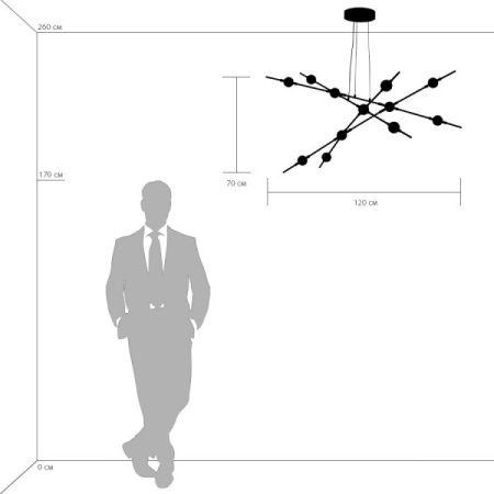 картинка Подвесная люстра светодиодная Bergamo 745247 от магазина BTSvet