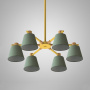 картинка Потолочная люстра на штанге NATURA A GREEN 6 от магазина BTSvet