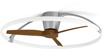 Потолочная люстра светодиодная с вентилятором с пультом и управлением смартфоном с голосовым управлением и регулировкой цветовой температуры Nepal 7533