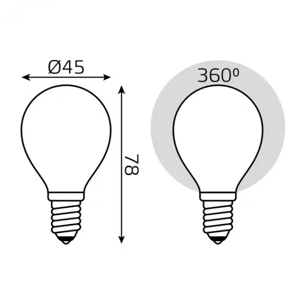 картинка Лампочка светодиодная филаментная диммируемая 105201109 от магазина BTSvet