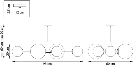 картинка Потолочная люстра Croco 815460 от магазина BTSvet
