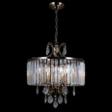 картинка Люстра подвесная хрустальная Бронза Инга CL335163 от магазина BTSvet