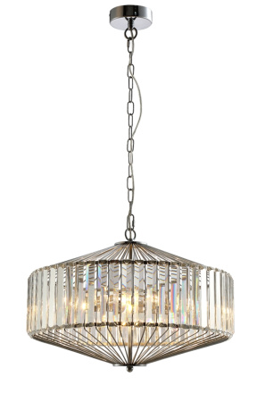 Подвесная люстра FIESTA SP5 CHROME/TRANSPARENTE
