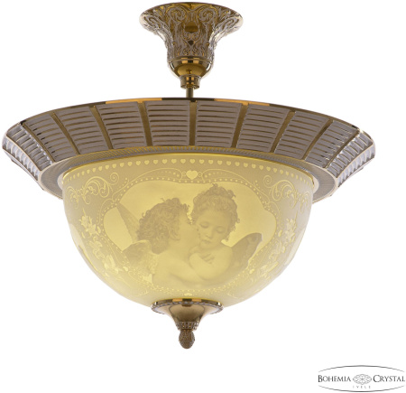 Потолочная люстра хрустальная 7091P/44/LS GW Angel