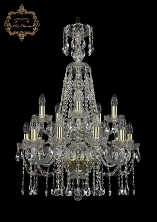 Хрустальная подвесная люстра 11.12.10+5.195.2d.XL-85.Gd.Sp