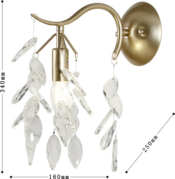 картинка Бра хрустальное Brillo 3003-1W от магазина BTSvet