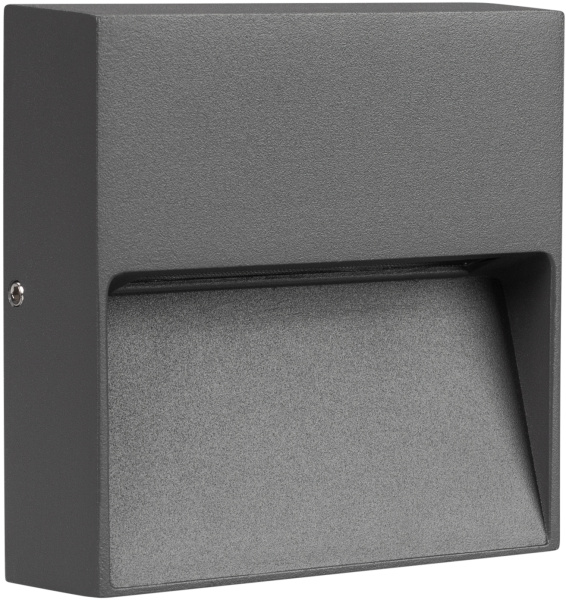 Фасадный светильник светодиодный LGD-TRACE-S100x100-4W Warm3000 (GR, 65 deg, 230V) (Arlight, IP65 Металл, 3 года) 029960