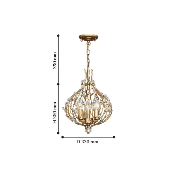 картинка Подвесная люстра Batun 2020-3P от магазина BTSvet