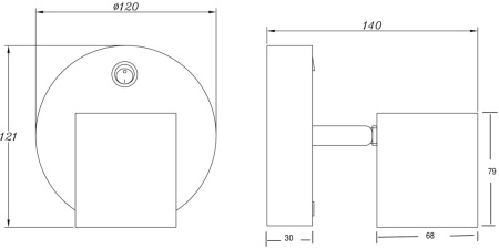 картинка Спот светодиодный с выключателем и USB-портом PointFive FR10006CW-L6W от магазина BTSvet