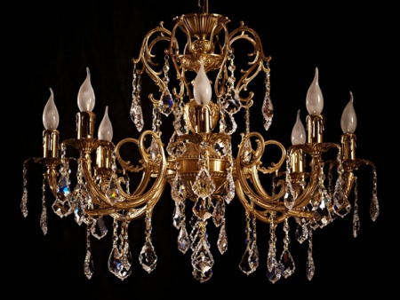 Подвесная люстра 8888/8 AB Leaf crystal