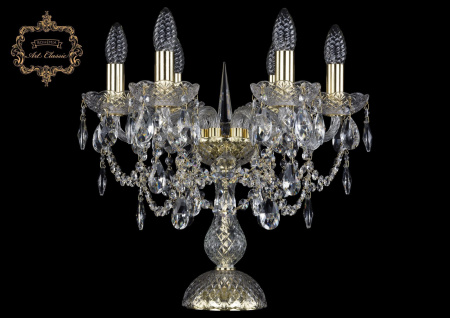 Хрустальная настольная лампа 12.25.6.141-37.Gd.Sp