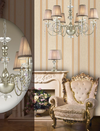 картинка Настольная лампа с хрусталем Aurelia 3390/1T от магазина BTSvet