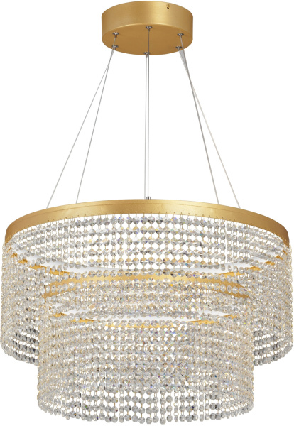 Подвесная люстра V5880-8/2S, LED 62Вт, 3900-4200К, 4000лм