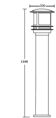 картинка Наземный фонарь TOKIO 68340 Bl opal от магазина BTSvet
