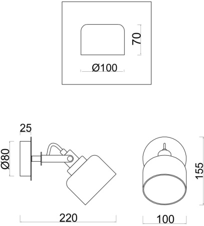 картинка Спот Evette FR5042CW-01B от магазина BTSvet