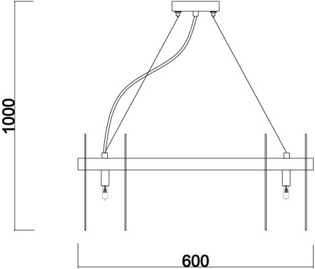 картинка Подвесная люстра Deserto FR5141PL-10BS1 от магазина BTSvet