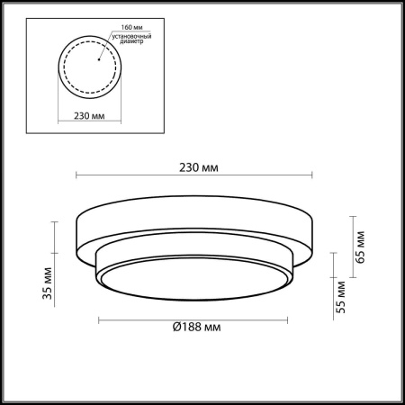 картинка Настенно-потолочный светильник влагозащищенный Holger 2746/1C от магазина BTSvet