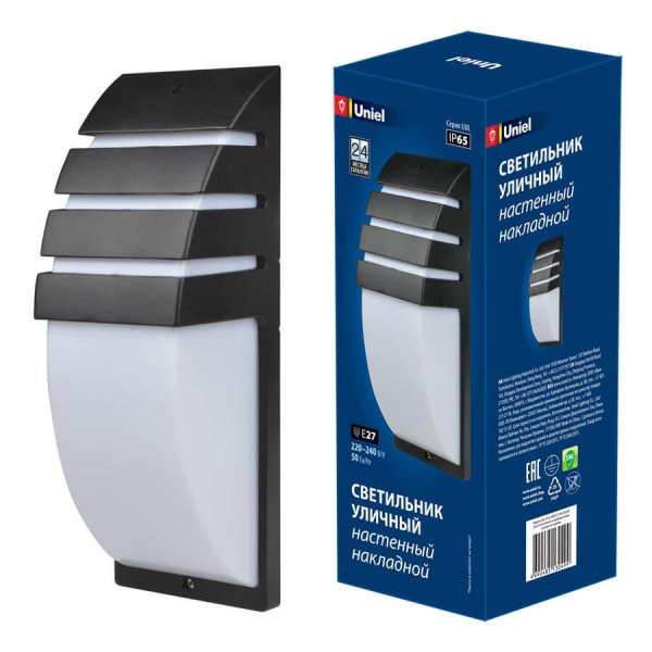 Настенный светильник уличный UUL-S41A 40W/E27 IP65 BLACK