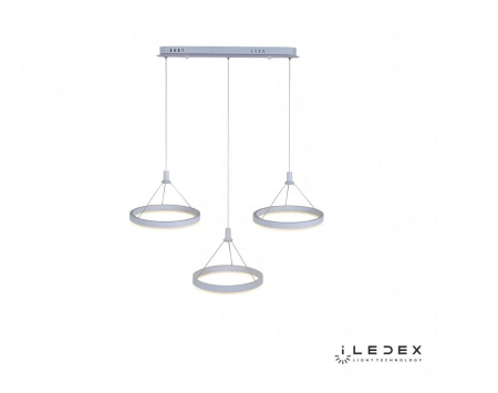 картинка Подвесной светильник светодиодный диммируемый с пультом Libra D075-3 WH от магазина BTSvet