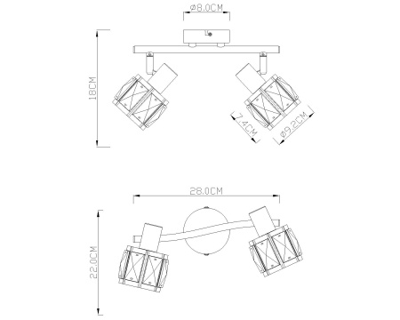 картинка Спот Indiana 54357-2 от магазина BTSvet