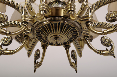 картинка Подвесная люстра Sylvia L.8110-8BR SHADE от магазина BTSvet