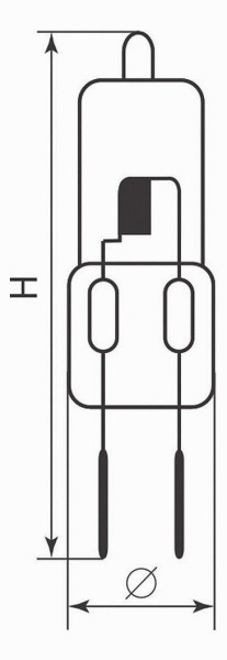 картинка Лампочка галогеновая капсульная G4 35W 400lm 02113 от магазина BTSvet