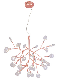 Подвесная люстра светодиодная EVITA SP36 COPPER/TRANSPARENT