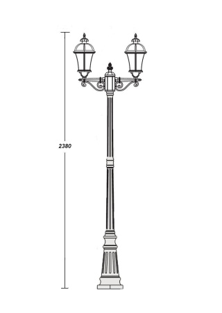 картинка Наземный фонарь 95209L A Gb от магазина BTSvet