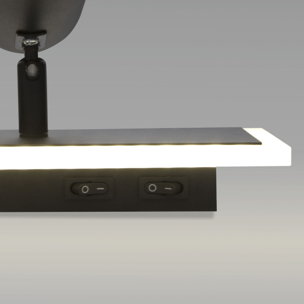 картинка Спот настенный светодиодный с подсветкой Binar 20127/1 LED черный от магазина BTSvet