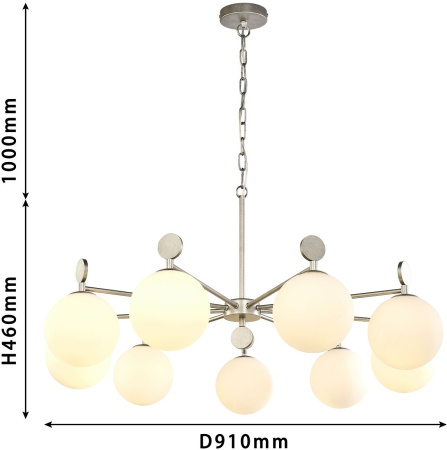 картинка Подвесная люстра Absolute 2929-9P от магазина BTSvet