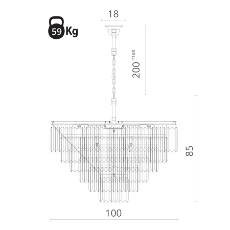 картинка Подвесная люстра Nova 3001/02 LM-16 от магазина BTSvet