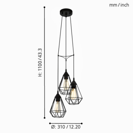 картинка Подвесной светильник TARBES 94191 от магазина BTSvet