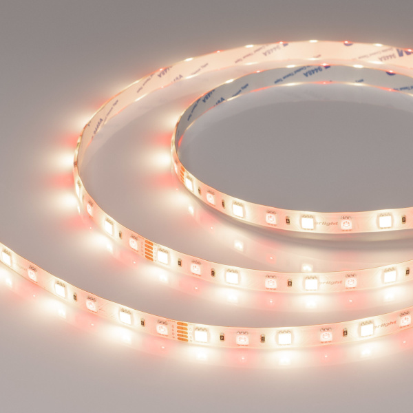 картинка Светодиодная лента RTW-SE-B60-10mm 24V RGBW-Day (14.4 W/m, IP65, 5060, 5m) (Arlight, Открытый) 034154 от магазина BTSvet