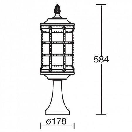картинка Наземный фонарь 81204 Bl от магазина BTSvet