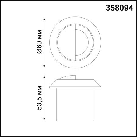 картинка Встраиваемый светильник уличный Scala 358094 от магазина BTSvet