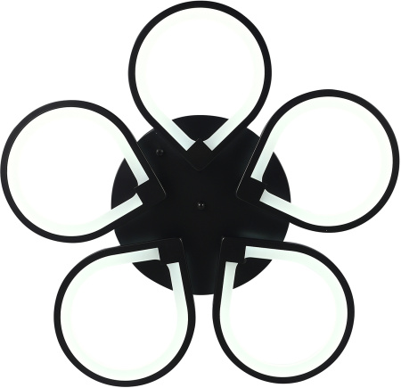 картинка Потолочная светодиодная люстра с пультом и управлением смартфоном 120W Singl INNOVATION STYLE 83042 BLACK от магазина BTSvet