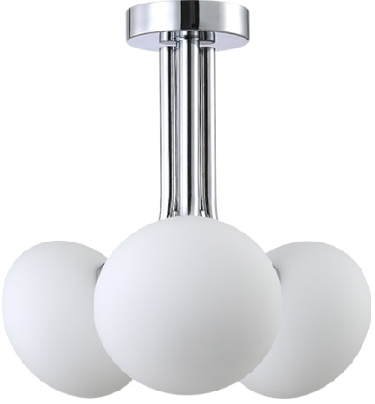 картинка Потолочная люстра на штанге Alicia SP3 Chrome/White от магазина BTSvet