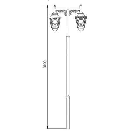 картинка Наземный фонарь Milford 590-32/b-50 от магазина BTSvet