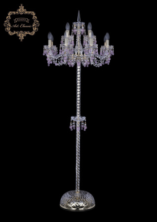 Хрустальный торшер 13.24.8+4.200.P.h-165.Gd.V7010