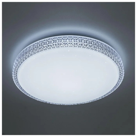 картинка Потолочная люстра светодиодная диммируемая с пультом и управлением смартфоном регулировка цветовой температуры и яркости Альпина CL718A80G RGB от магазина BTSvet