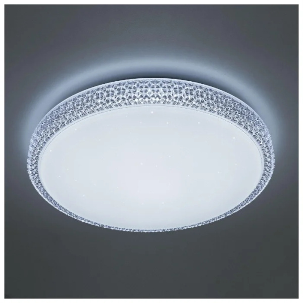 картинка Потолочная люстра светодиодная диммируемая с пультом и управлением смартфоном регулировка цветовой температуры и яркости Альпина CL718A80G RGB от магазина BTSvet