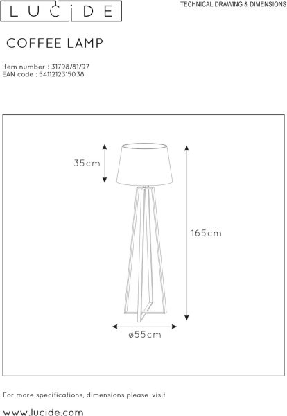 картинка Торшер Coffee Lamp 31798/81/97 от магазина BTSvet
