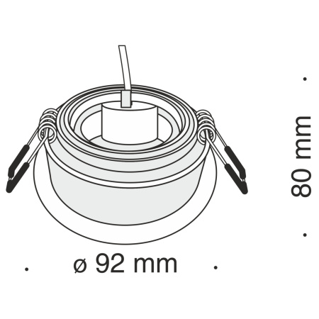 картинка Встраиваемый светильник Akron DL025-2-01B от магазина BTSvet