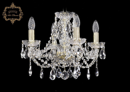 Хрустальная подвесная люстра 11.21.4.141.Gd.Sp
