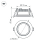 картинка Светодиодная панель встраиваемая LT-R96WH 6W Warm White 120deg (Arlight, IP40 Металл, 3 года) 015575 от магазина BTSvet