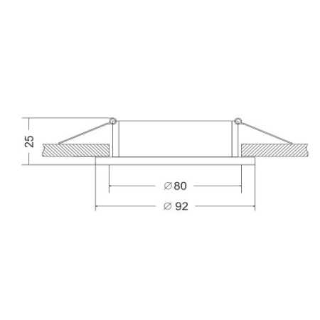 картинка Встраиваемый светильник Atom DL023-2-01S от магазина BTSvet